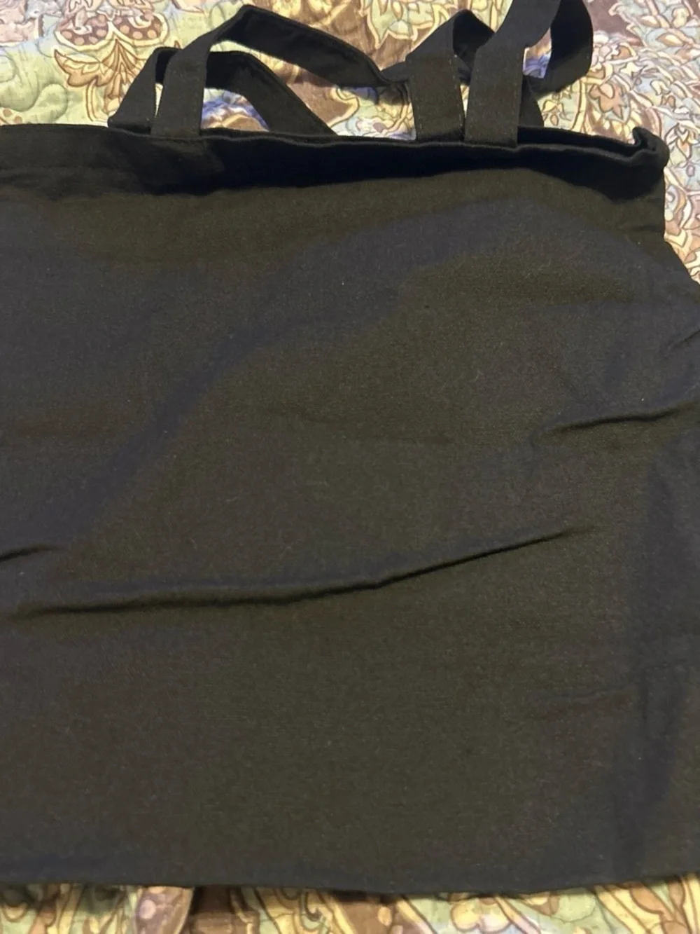& Other Stories Black Tote with White Text Graphic